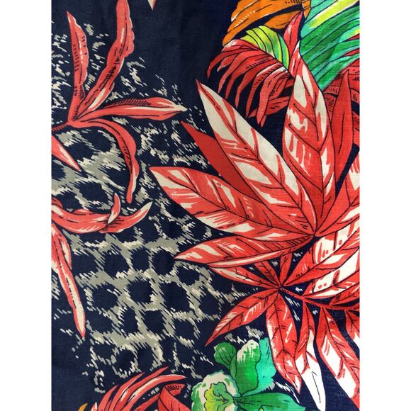 Tropical Floral Large Cotton Ladies Scarf - Picture 4 of 5